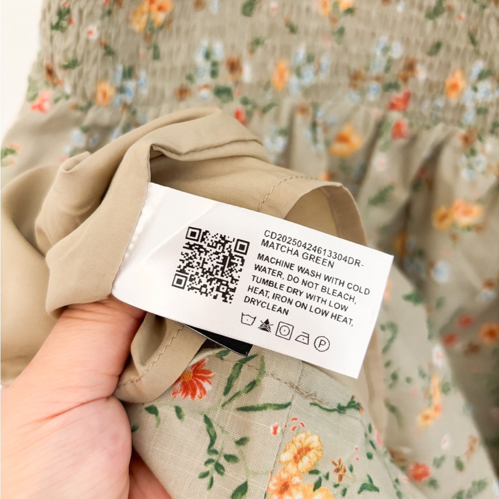 Floral Mini Dress in Matcha Green Size 1XL - Picture 8 of 11